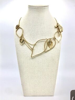 Chloe + Isabel Gold Leaf Statement Necklace